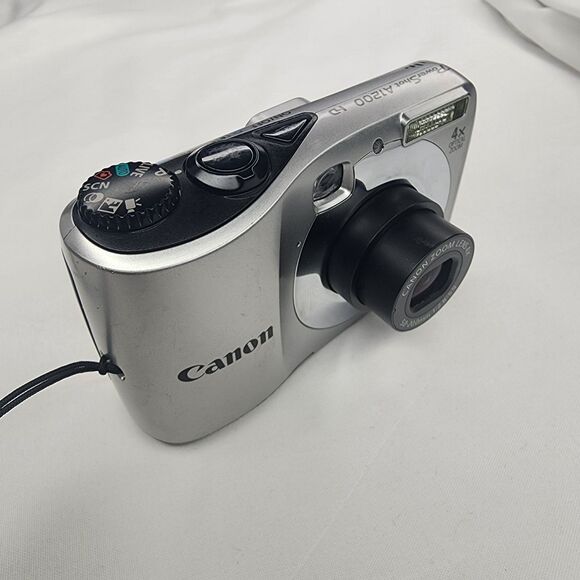 Canon PowerShot A1200 HD 12.1MP Digital Camera Silver Works W/ Pelican 1120 Case - Picture 4 of 15